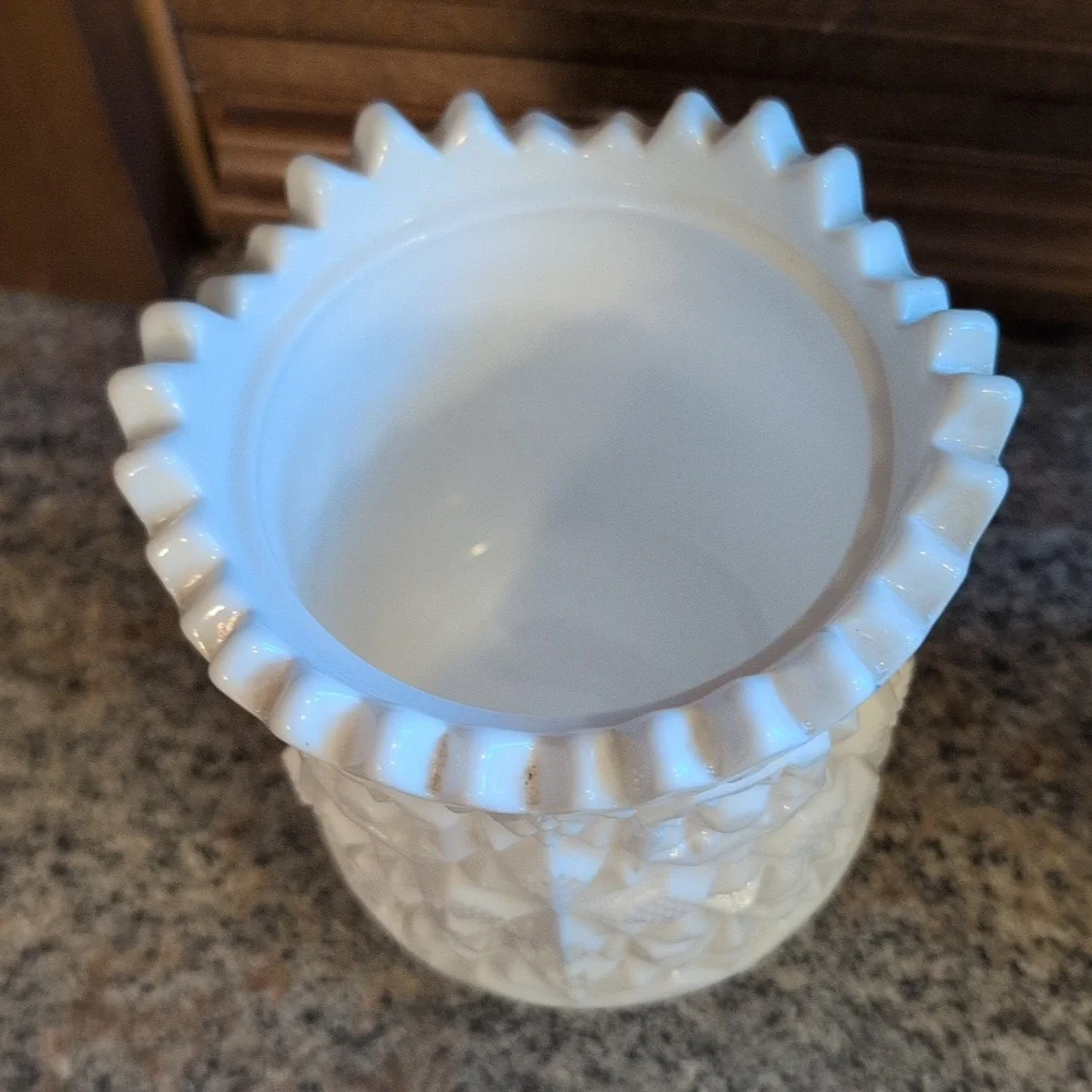Vintage Fostoria Winburn Milk Glass Sugar and Creamer Set Circa 1954-1965